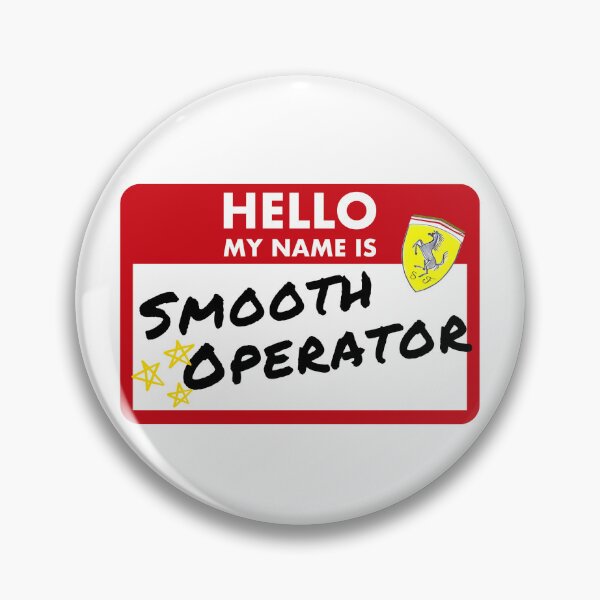 Item preview, Carlos Sainz Smooth Operator Name Tag designed and sold by FloralFastlane.