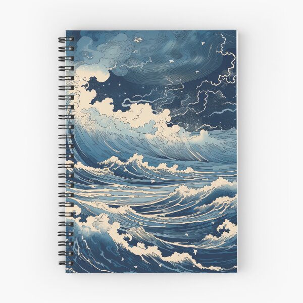 Item preview, Thunderstorm at Sea Hokusai 5 designed and sold by AstroRisq.
