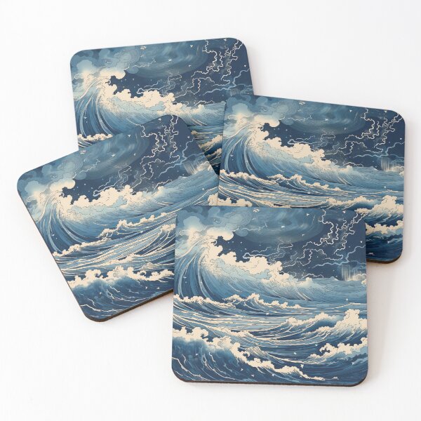 Item preview, Thunderstorm at Sea Hokusai 5 designed and sold by AstroRisq.