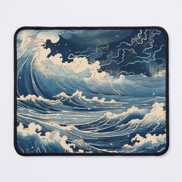 Item preview, Thunderstorm at Sea Hokusai 5 designed and sold by AstroRisq.