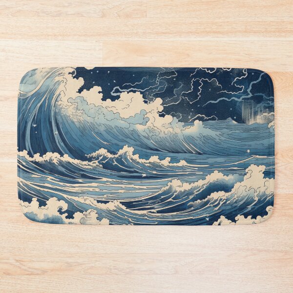 Item preview, Thunderstorm at Sea Hokusai 5 designed and sold by AstroRisq.