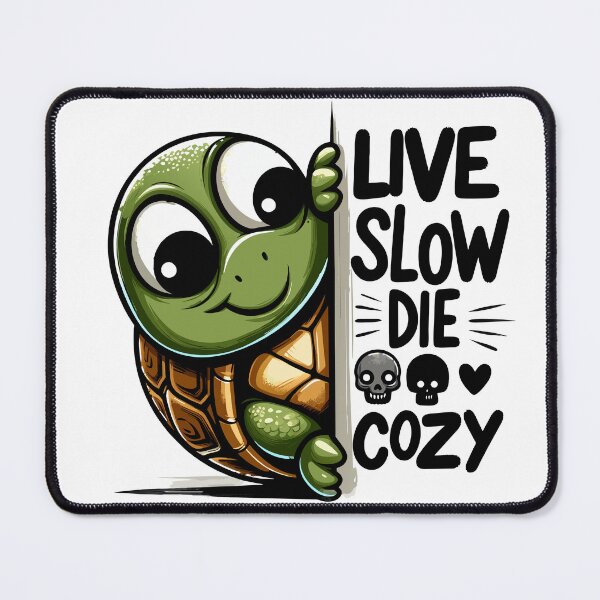 Item preview, Live Slow Die Cozy: peek Turtle designed and sold by Designowner.