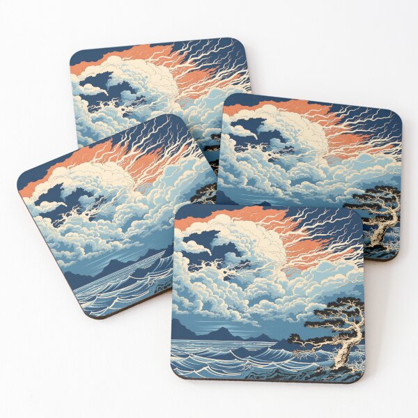 Item preview, Thunderstorm at Sea Hokusai 6 designed and sold by AstroRisq.