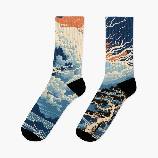 Item preview, Thunderstorm at Sea Hokusai 6 designed and sold by AstroRisq.