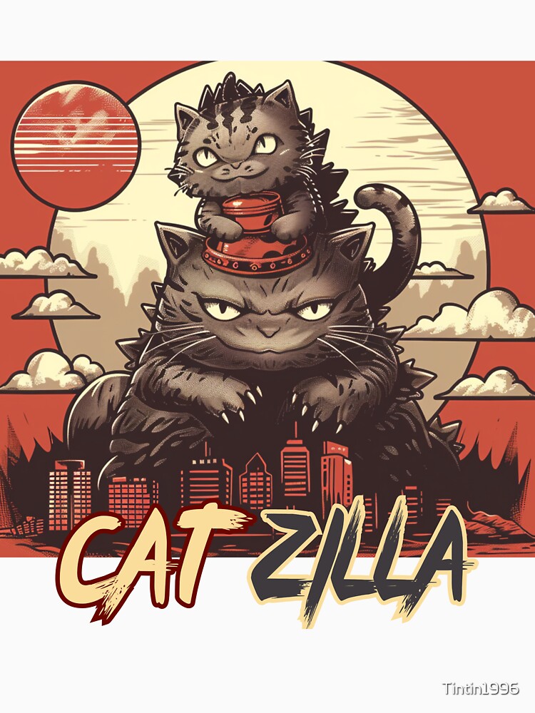 Thumbnail 7 of 7, Classic T-Shirt, Catzilla shirts designed and sold by Tintin1996.