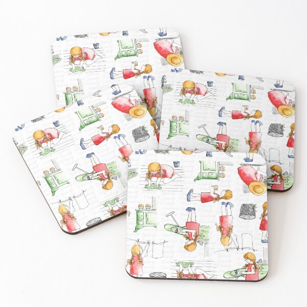 Item preview, Helping Mum Mom with the Chores Retro designed and sold by Jaana Day.