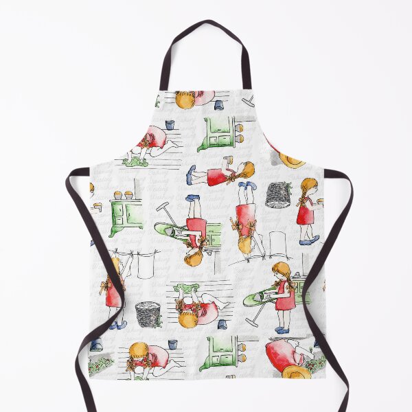 Item preview, Helping Mum Mom with the Chores Retro designed and sold by Jaana Day.