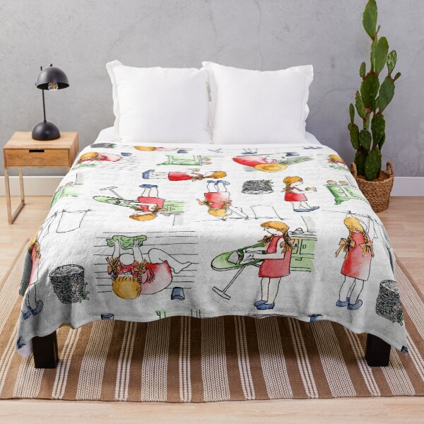 Item preview, Helping Mum Mom with the Chores Retro designed and sold by Jaana Day.