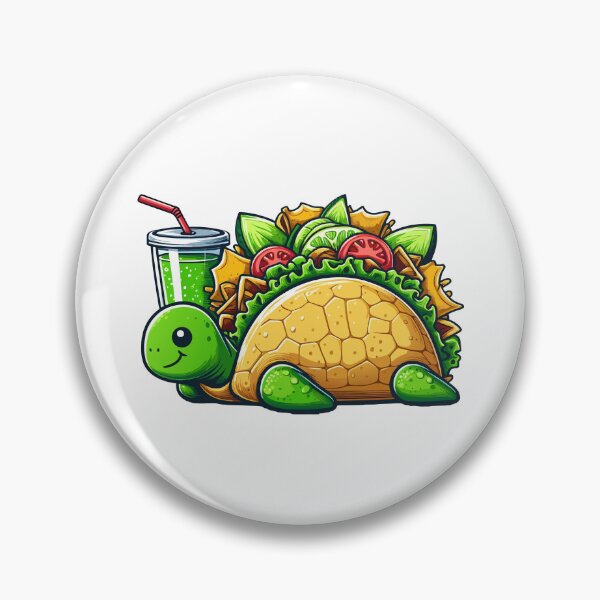 Item preview, Turtle Taco Delight: Fun Foodie Illustration designed and sold by Designowner.