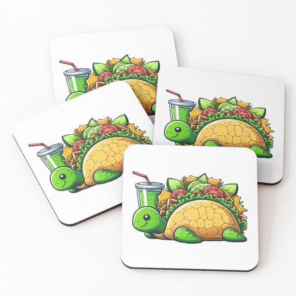Item preview, Turtle Taco Delight: Fun Foodie Illustration designed and sold by Designowner.