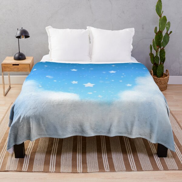 Item preview, White puffy clouds w/ starry sky designed and sold by AquariusGems.
