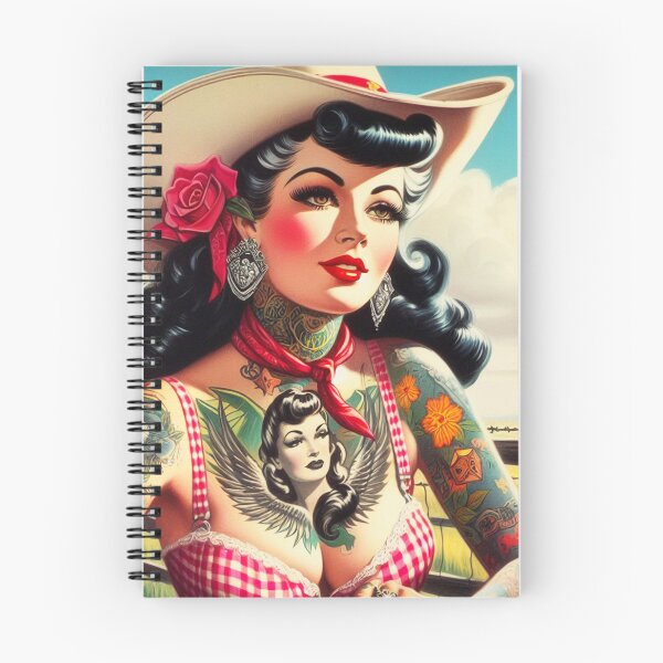 Item preview, Vintage Tattooed Cowgirl designed and sold by PulpVintage.