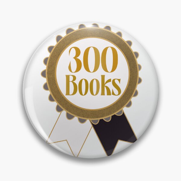 Item preview, 300 Books read badge designed and sold by Letteredbylacey.