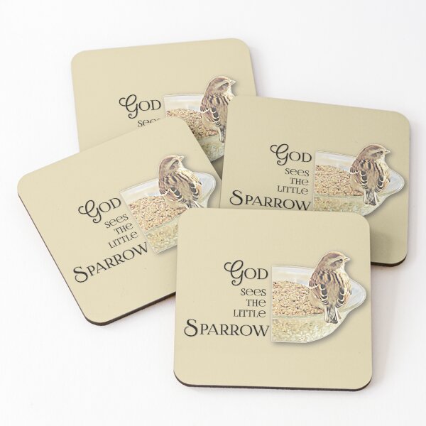 Item preview, God Sees The Little Sparrow designed and sold by MaryLinH.