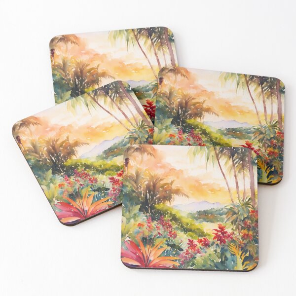 Item preview, Topical Jungle Landscape designed and sold by soulfulpalette.
