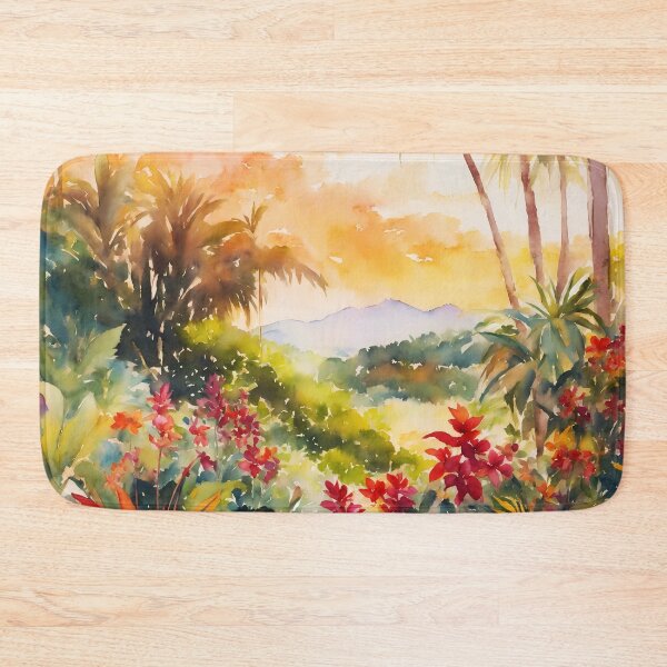 Item preview, Topical Jungle Landscape designed and sold by soulfulpalette.