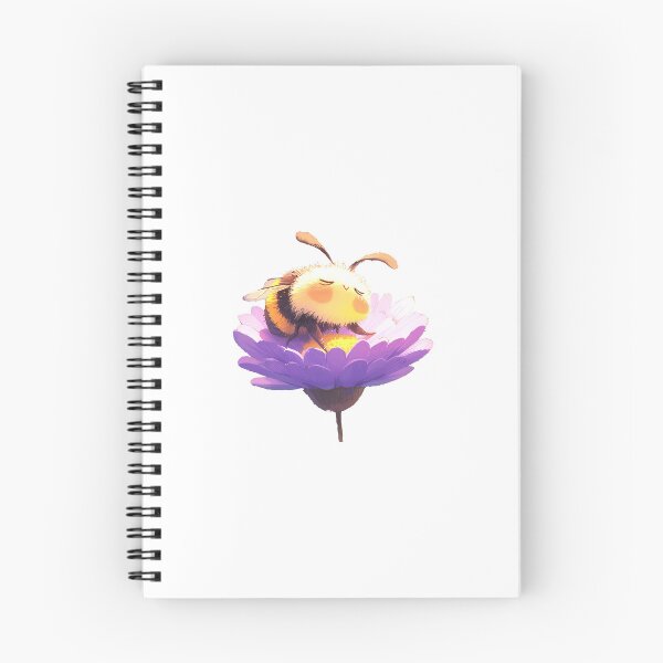 Item preview, Bee sitting on Purple flower designed and sold by PurrfectoPrints.