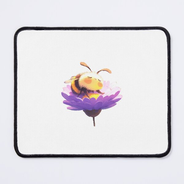 Item preview, Bee sitting on Purple flower designed and sold by PurrfectoPrints.