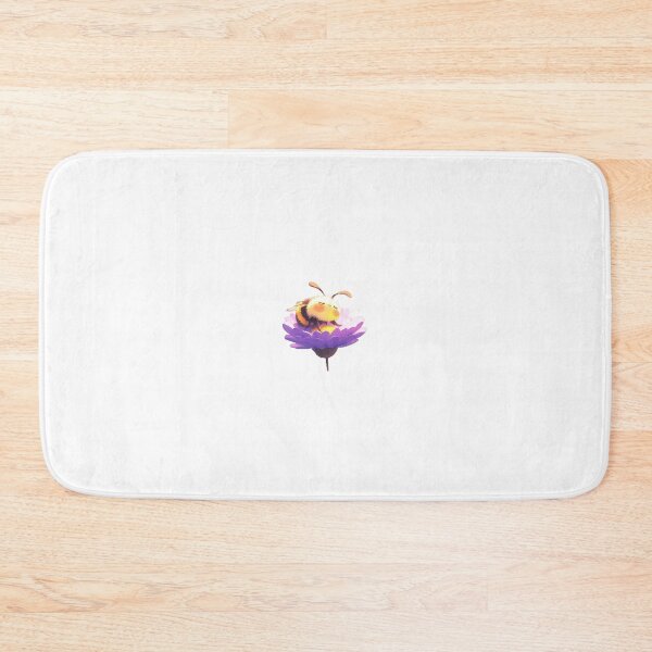 Item preview, Bee sitting on Purple flower designed and sold by PurrfectoPrints.