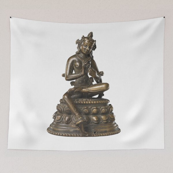 Item preview, Serene 12th Century Pala Dynasty Bronze Tara Sculpture designed and sold by gallofoto.