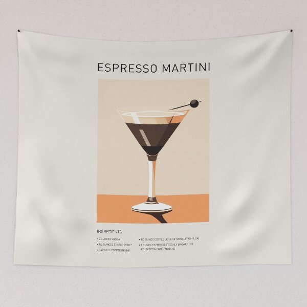 Item preview, Espresso Martini Cocktail Wall Art designed and sold by SurfolioPrints.