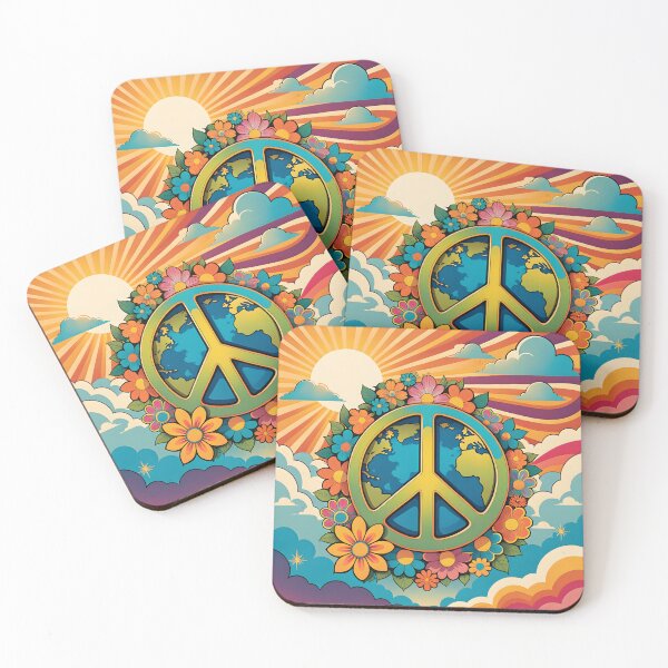 Item preview, Retro 70s Peace Sign designed and sold by Prints and Lifestyle.