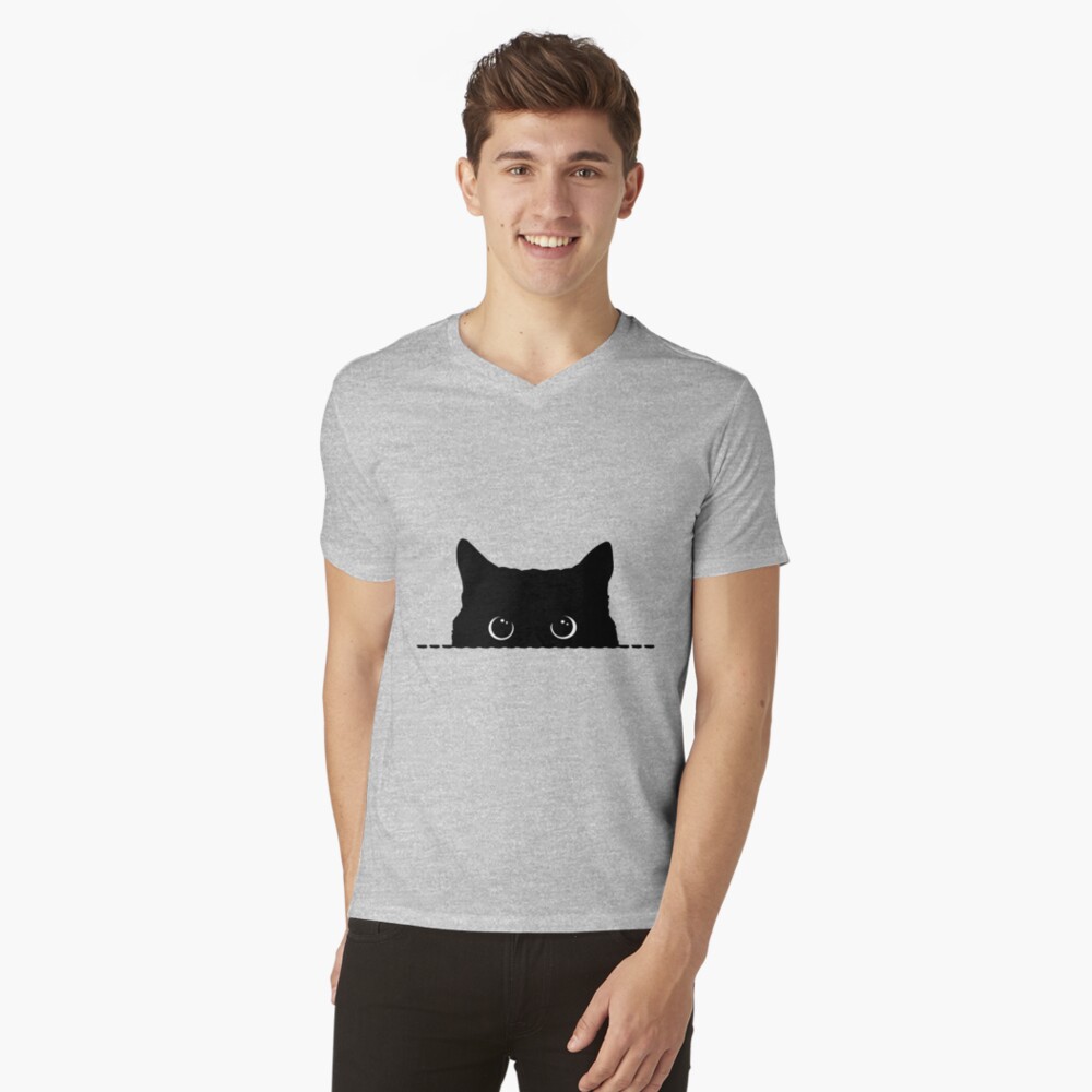 Vista previa del artículo con la obra «Camiseta de cuello en V», diseñado y vendido por nameonshirt.