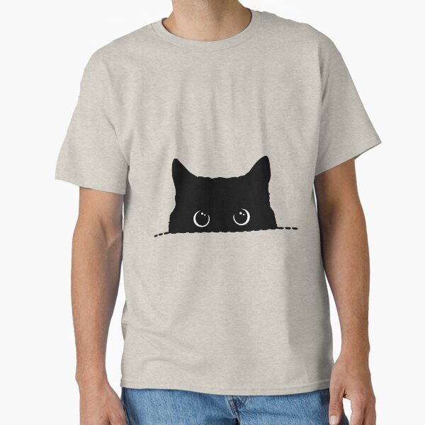 Artikel-Vorschau von Schwarze Katze späht, designt und verkauft von nameonshirt.
