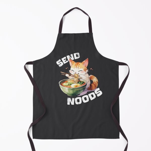Item preview, Ramen Cat- Send noods  on dark designed and sold by ashleafjb.