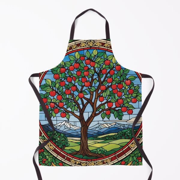 Item preview, Stained Glass Apple Tree designed and sold by ChanceTwoArt.