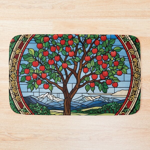 Item preview, Stained Glass Apple Tree designed and sold by ChanceTwoArt.