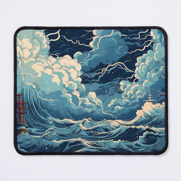 Item preview, Thunderstorm at Sea Hokusai 7 designed and sold by AstroRisq.