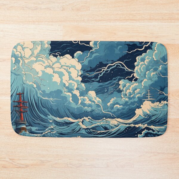 Item preview, Thunderstorm at Sea Hokusai 7 designed and sold by AstroRisq.