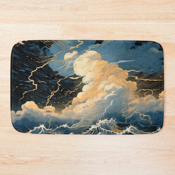 Item preview, Thunderstorm at Sea Hokusai 8 designed and sold by AstroRisq.