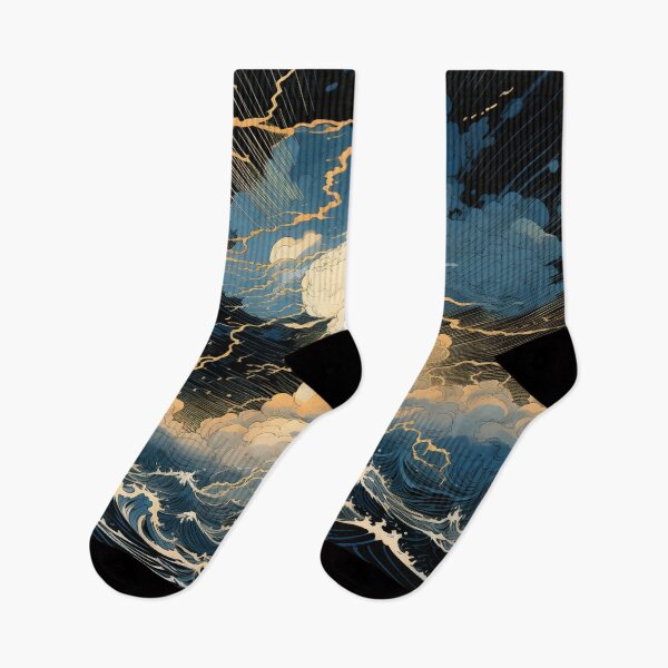 Item preview, Thunderstorm at Sea Hokusai 8 designed and sold by AstroRisq.