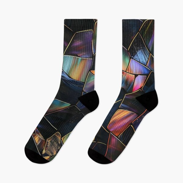 Item preview, Elegant stained glass with holographic tones designed and sold by dcrc.