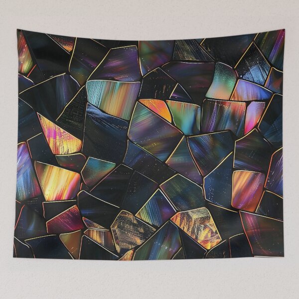 Item preview, Elegant stained glass with holographic tones designed and sold by dcrc.