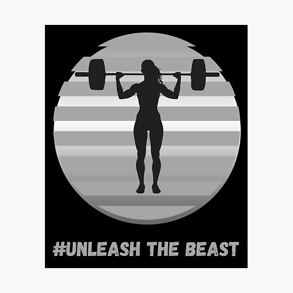 Item preview, #Unleash the Beast.Woman Weightlifter designed and sold by 7ofUsDesigns.