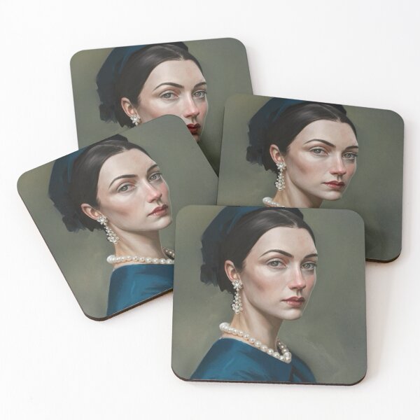 Item preview, Famous Women Portraits | Moody French Woman Art Inspired by Iconic Paintings |  Parisian Muse- Oil Painting…Art By Carraann designed and sold by CARRAANN.