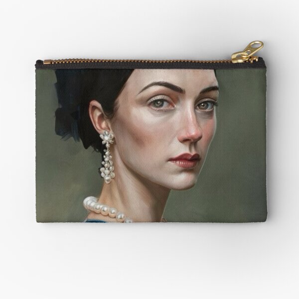 Aperçu de l'œuvre Portraits de femmes célèbres | Moody French Woman Art inspiré par des peintures emblématiques | Muse parisienne - Peinture à l'huile… Art par Carraann créée et vendue par Carraann .