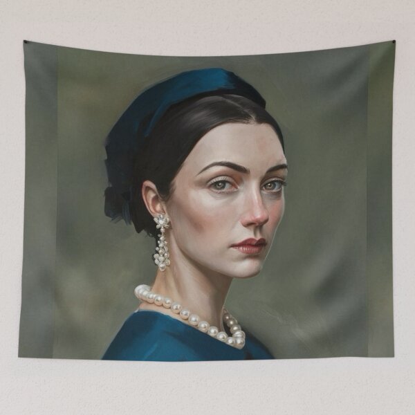 Item preview, Famous Women Portraits | Moody French Woman Art Inspired by Iconic Paintings |  Parisian Muse- Oil Painting…Art By Carraann designed and sold by CARRAANN.