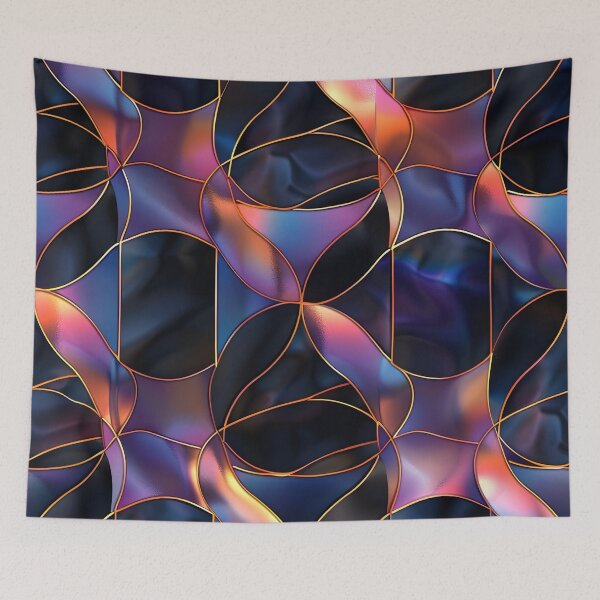 Item preview, Elegant stained glass with holographic tones designed and sold by dcrc.