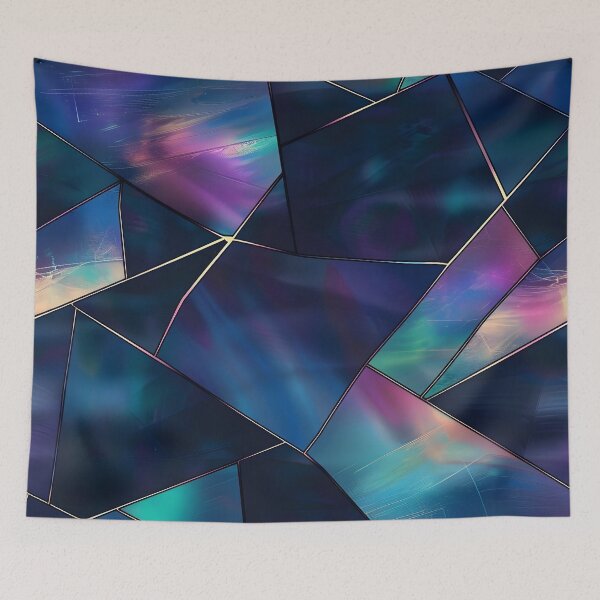 Item preview, elegant stained glass with holographic tones designed and sold by dcrc.