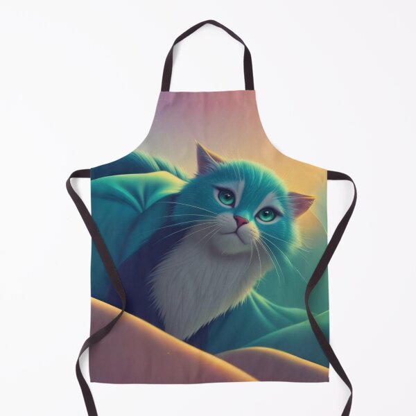Item preview, Teal Cat Among Blue Mountains designed and sold by Namelesssss458.