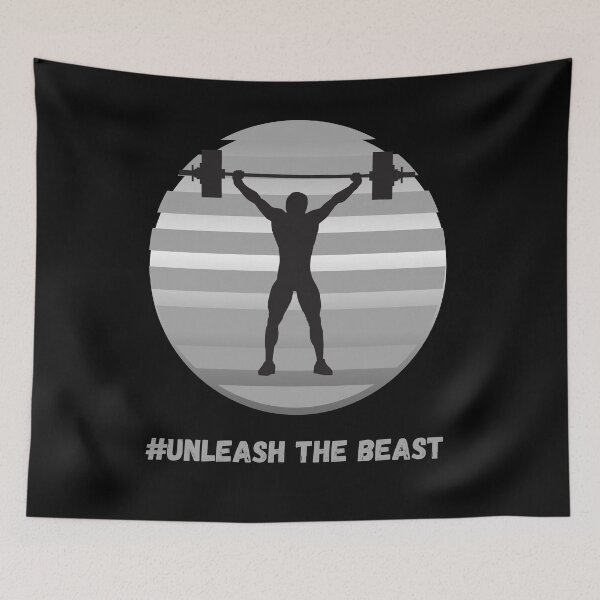 Item preview, #Unleash the Beast.Man Weightlifter designed and sold by 7ofUsDesigns.
