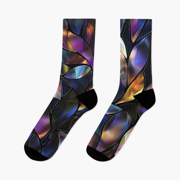 Item preview, elegant stained glass with holographic tones designed and sold by dcrc.