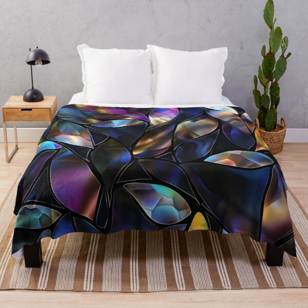 Item preview, elegant stained glass with holographic tones designed and sold by dcrc.