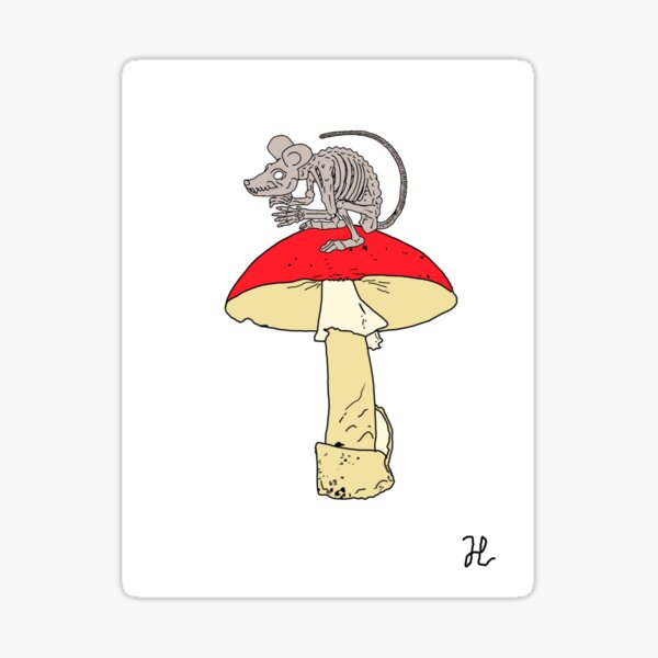 Death cap kritters mouse Sticker