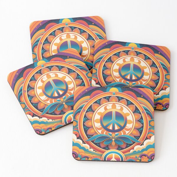 Item preview, Retro 70s Peace Sign designed and sold by Prints and Lifestyle.