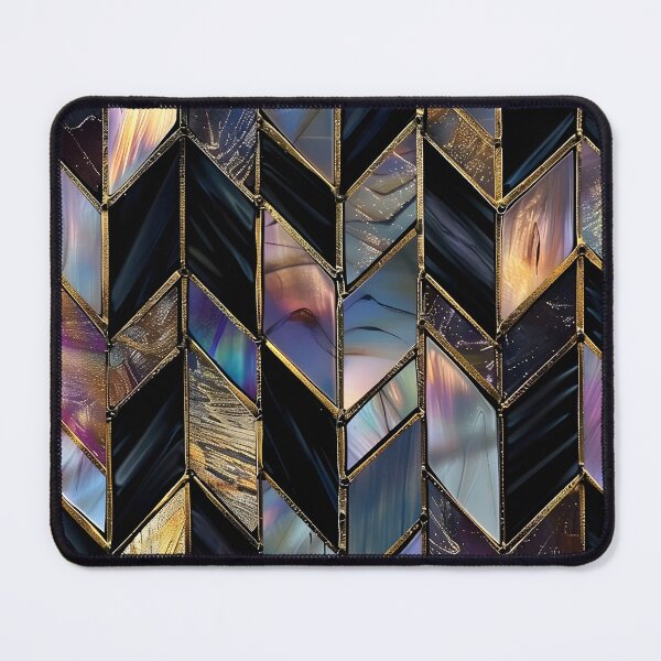 Item preview, elegant stained glass with holographic tones designed and sold by dcrc.
